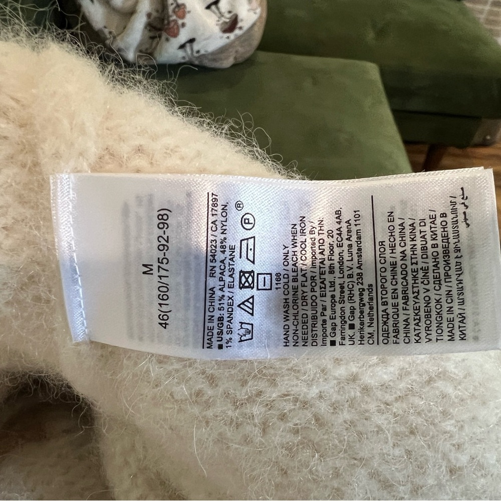 Banana Republic Turtleneck Sweater - Cream, Brown, Gray - Picture 4 of 4